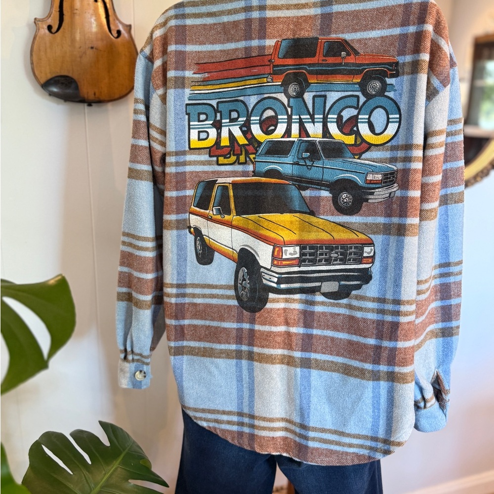 🌞Ford Bronco Graphic Shacket, XS, #37